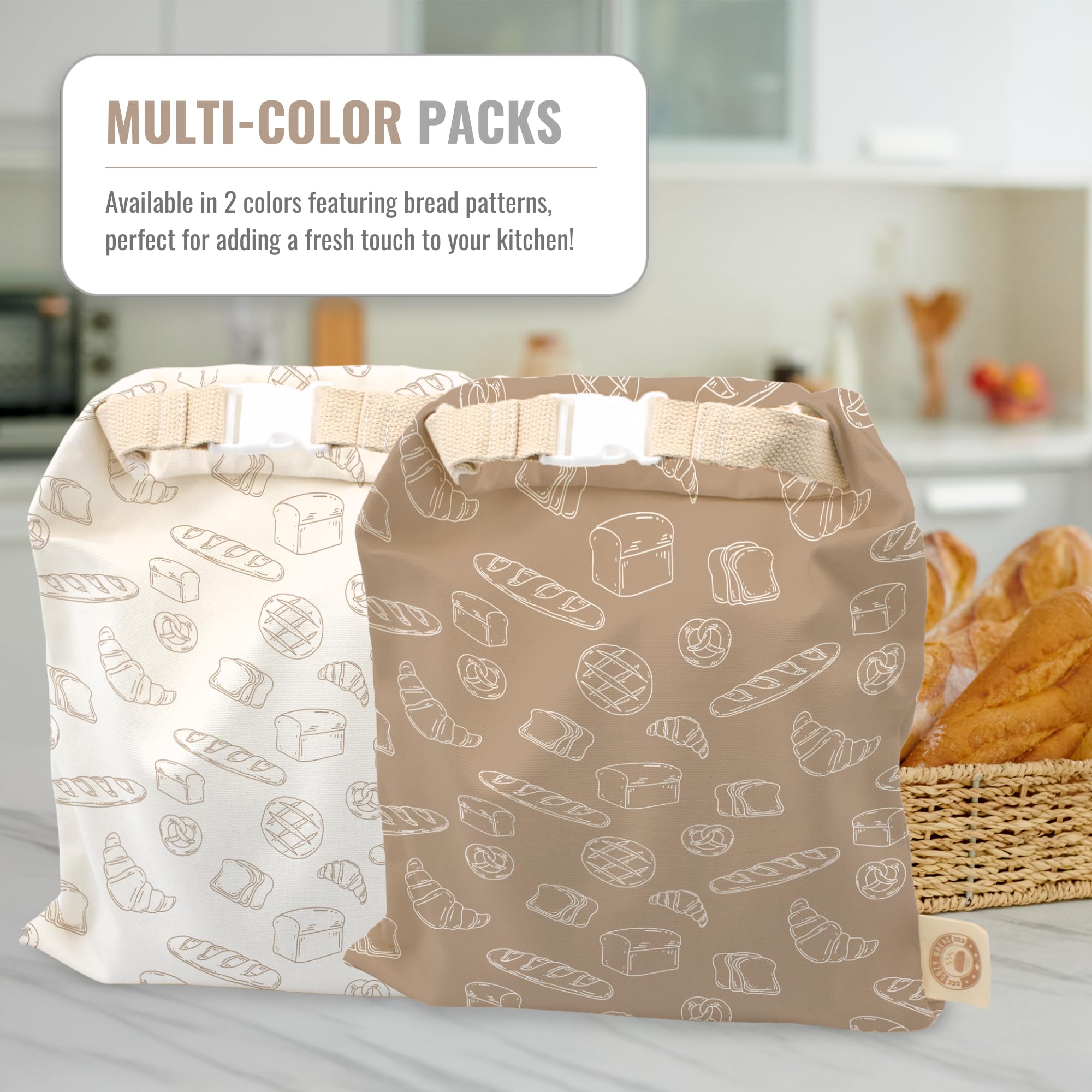 Cozy Bread air tight seal bags protecting bread texture in freezer storage
