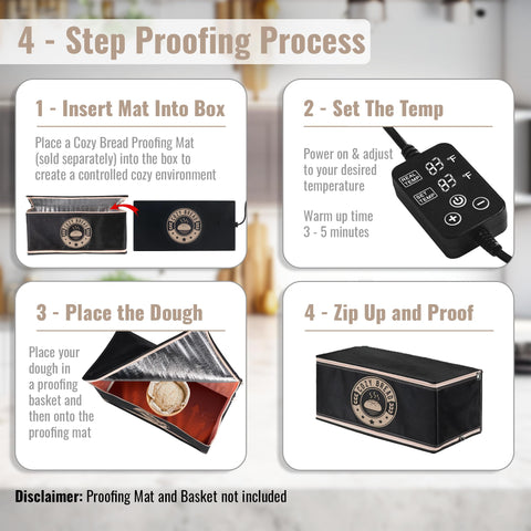 Cozy Bread Proofing Box compact portable reveals easy storage and transport.