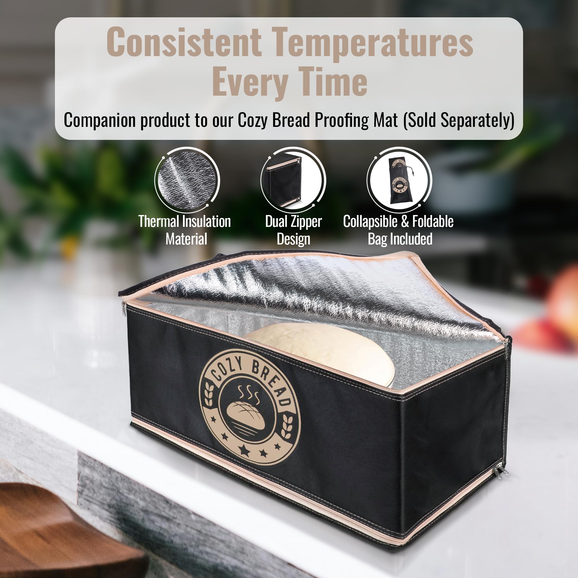 Cozy Bread Proofing Box dough proofing highlights flexible use with sourdough and artisan doughs.