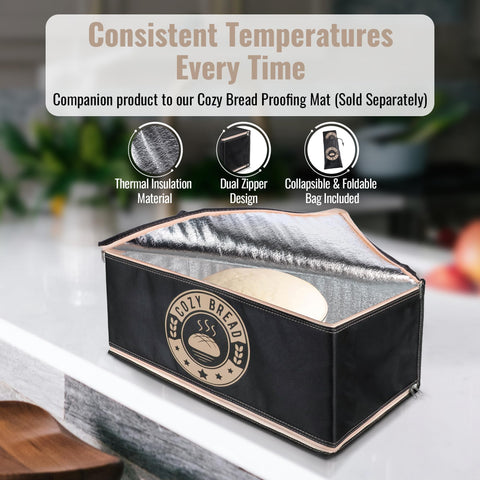 Cozy Bread Proofing Box dough proofing highlights flexible use with sourdough and artisan doughs.
