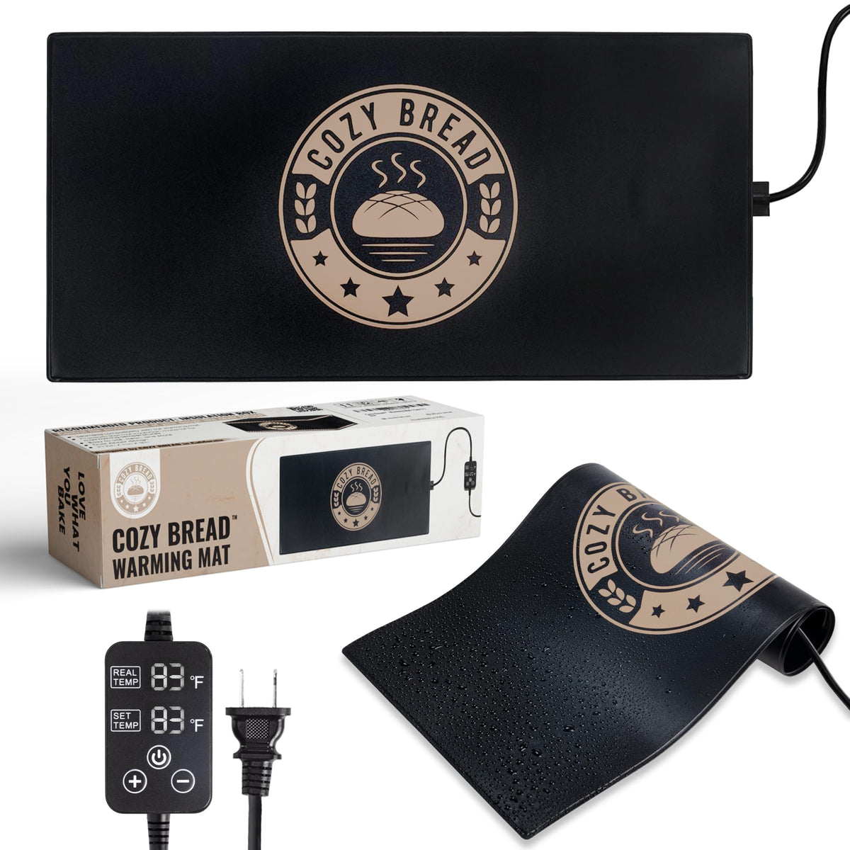 Cozy Bread sourdough-proofing-mat thermostat ensures even warmth for perfect rise
