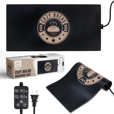 Cozy Bread sourdough-proofing-mat thermostat ensures even warmth for perfect rise