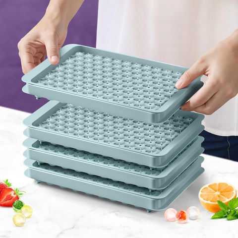 Cozy Kitchen Essentials freezer organization with stacked ice trays