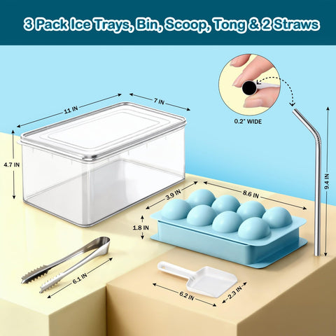Cozy Kitchen Essentials ice bin with lid keeps ice fresh and organized