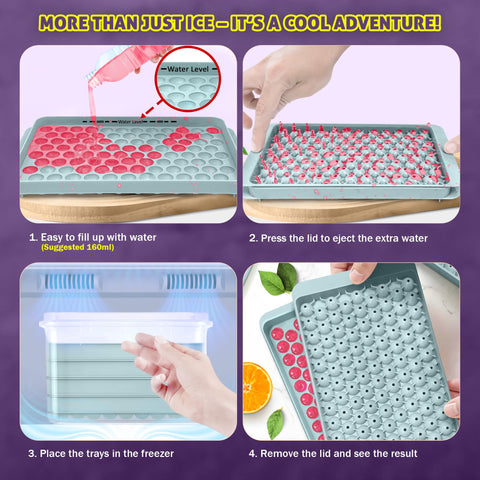 Cozy Kitchen Essentials ice bin for easy storage of frozen mini ice cubes