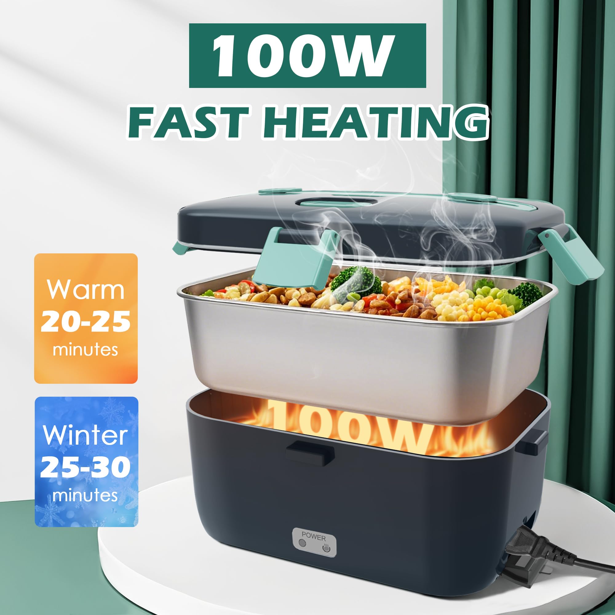 COZYEXPERT 1.8L detachable container for easy meal prep