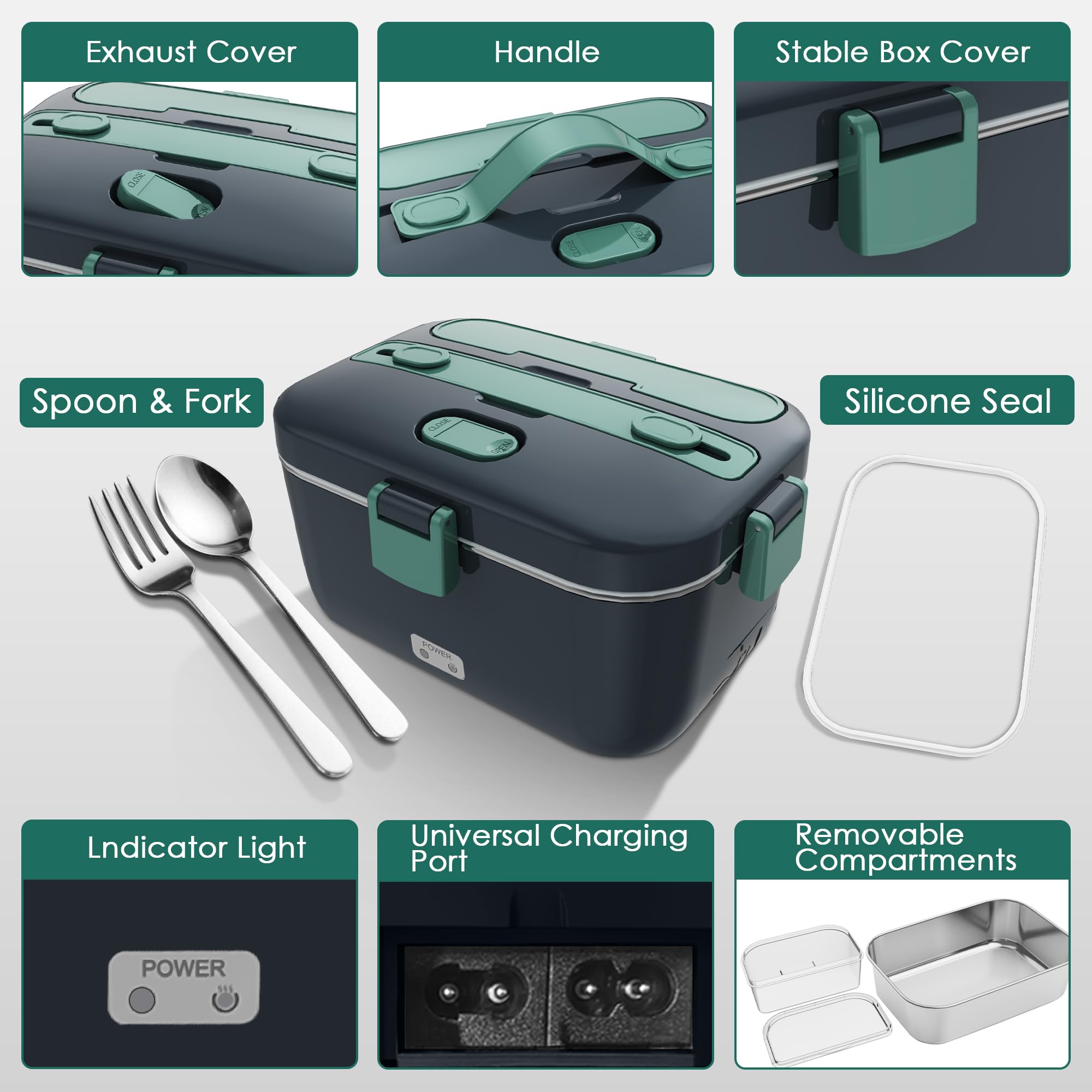 COZYEXPERT 12V/24V car use for travel-ready meals