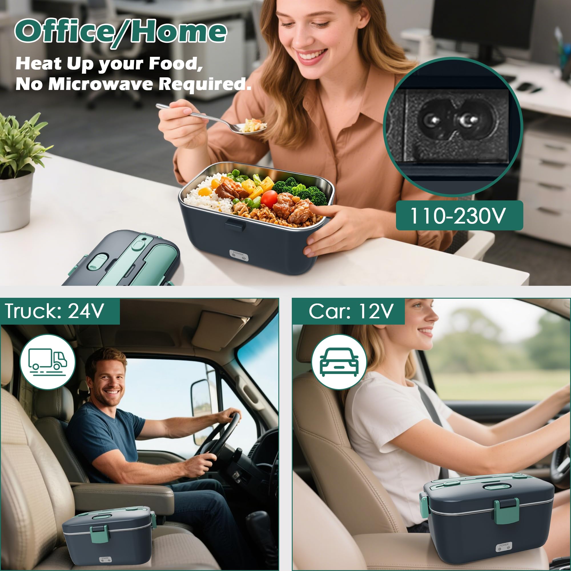COZYEXPERT silicone leakproof lid keeps soups safely contained