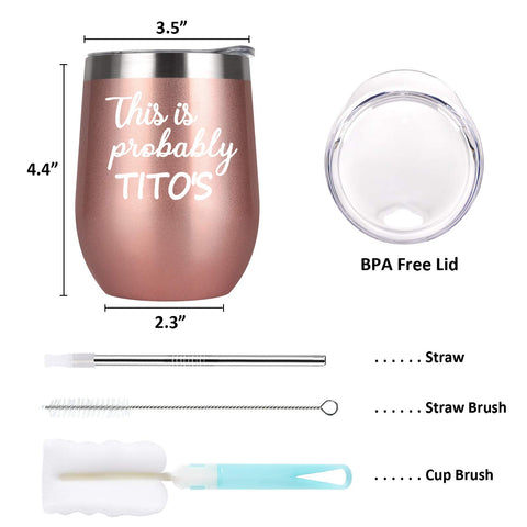 CozyHome rose gold stainless steel tumbler with lid keeps beverages at the right temperature.