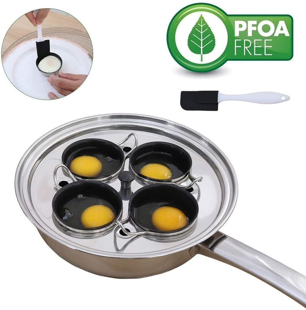CozyKit 75ml nonstick poaching cups showing easy egg release and quick cleanup