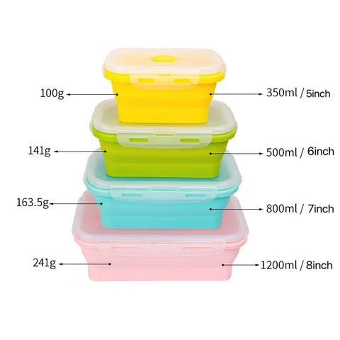 CozyKit 500ml collapsible container, ideal for leftovers and meal prep on the go.