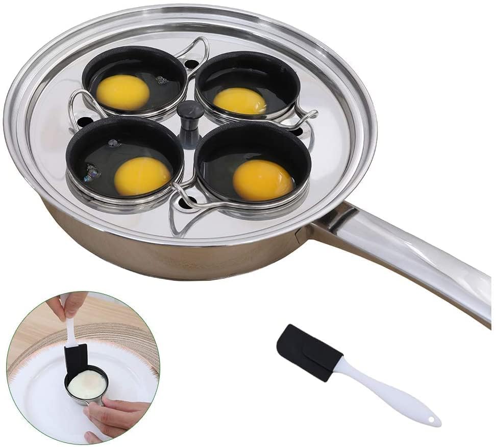 CozyKit egg poacher pan lid with steam vent demonstrating safe monitoring and moisture control during poaching