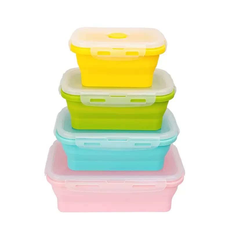 CozyKit stackable lunchboxes neatly organized on a shelf.