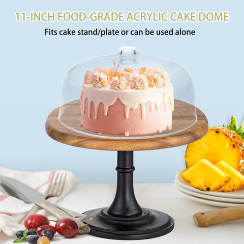 CozyState transparent dome with handle makes lifting easy after display.