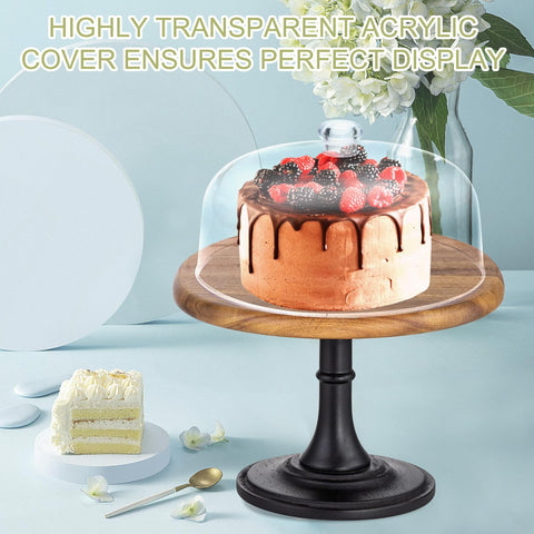 CozyState lid fits most cake stands and can be used alone for protection.