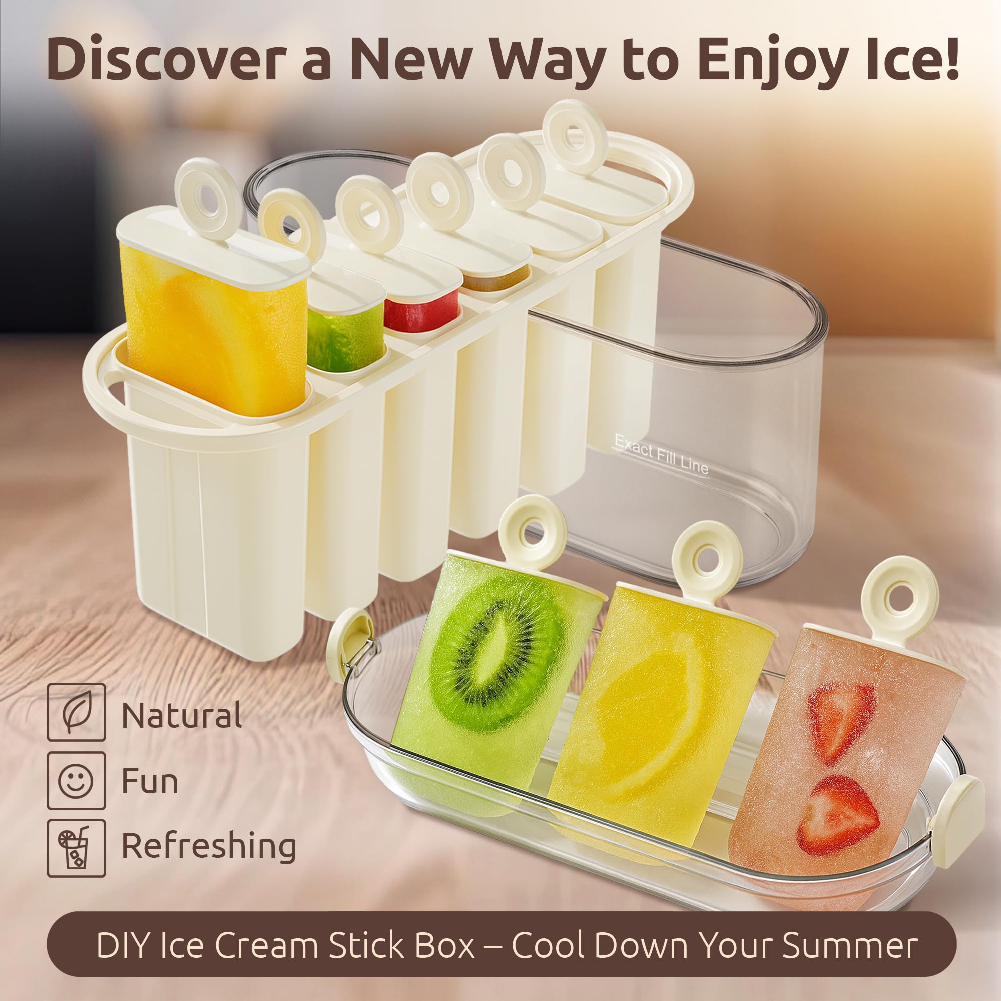COZYTO Frozora AquaSix easy-release molds for clean pops