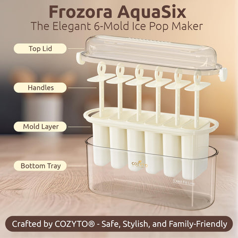 COZYTO Frozora AquaSix finished pops in 120ml portions