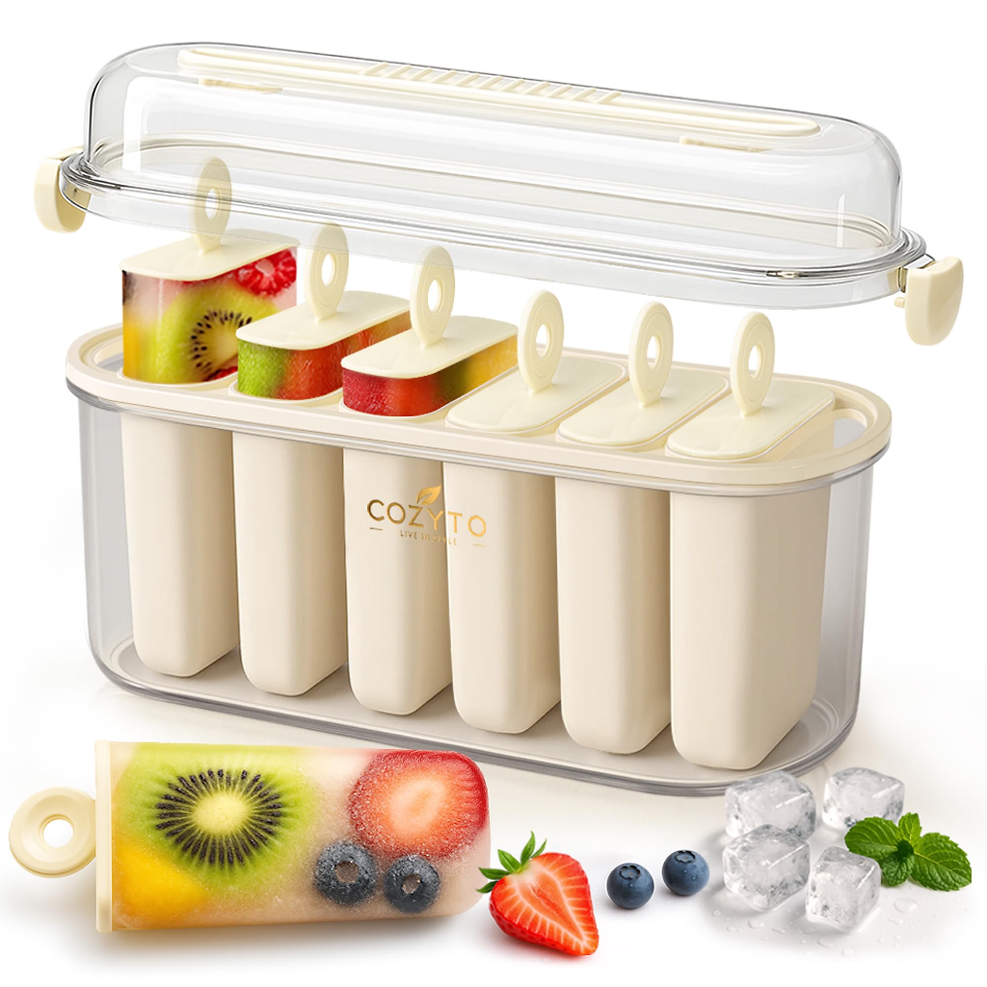 COZYTO Frozora AquaSix six-mold tray for consistent pops at home