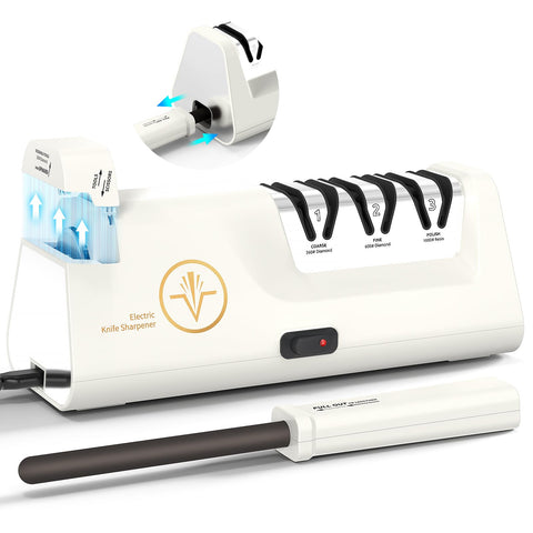 Cpckstands professional knife sharpener with diamond abrasives restores sharp edges quickly