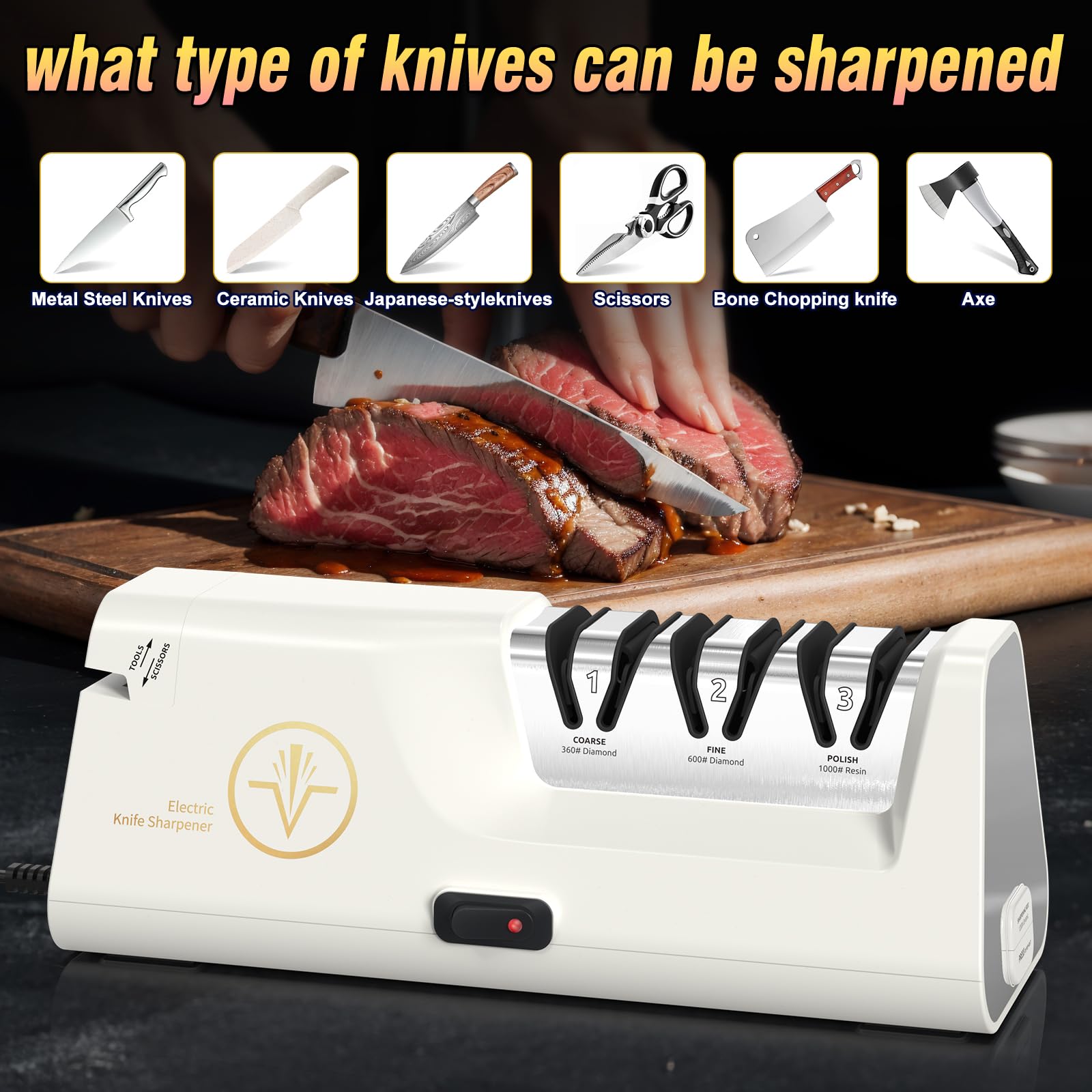 Cpckstands versatile tool sharpening for knives, scissors, and axes with ease