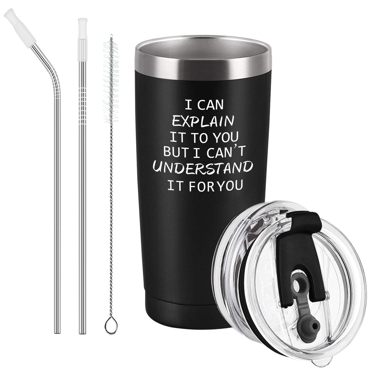 Cpskup insulated tumbler front view, ideal gift for engineers.