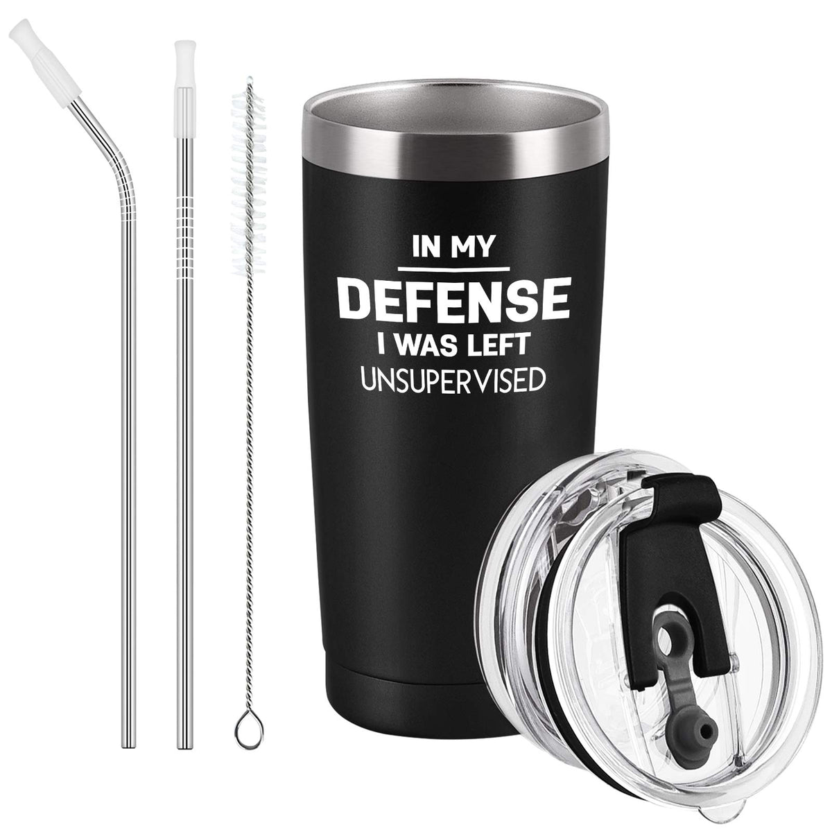 Cpskup travel tumbler with two lids, ideal for on-the-go coffee
