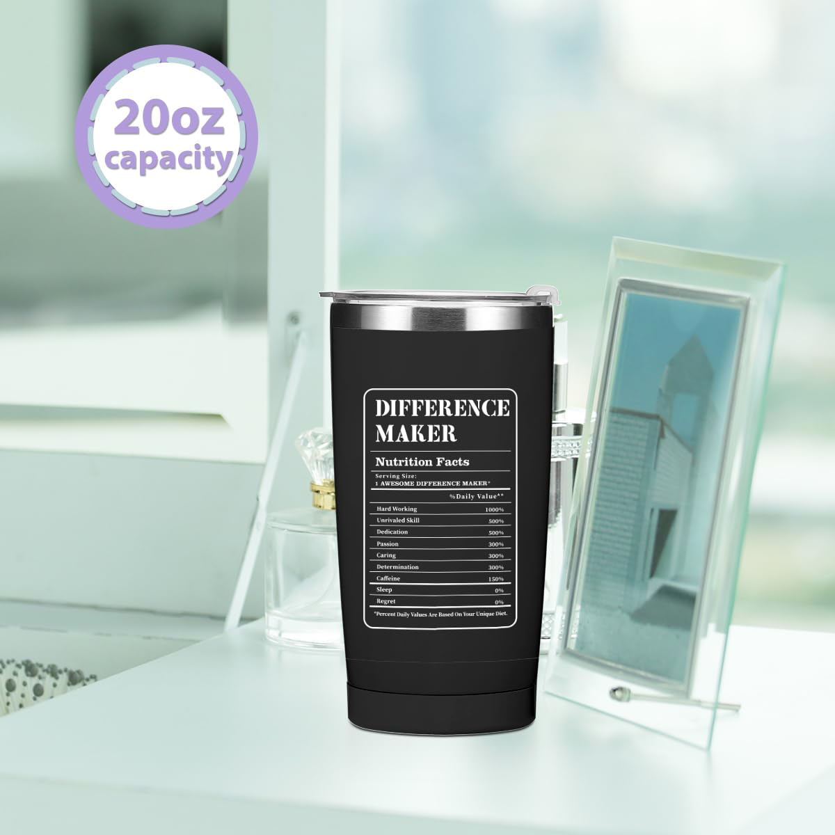 CQM Leak-proof BPA-free lid ensures mess-free daily use