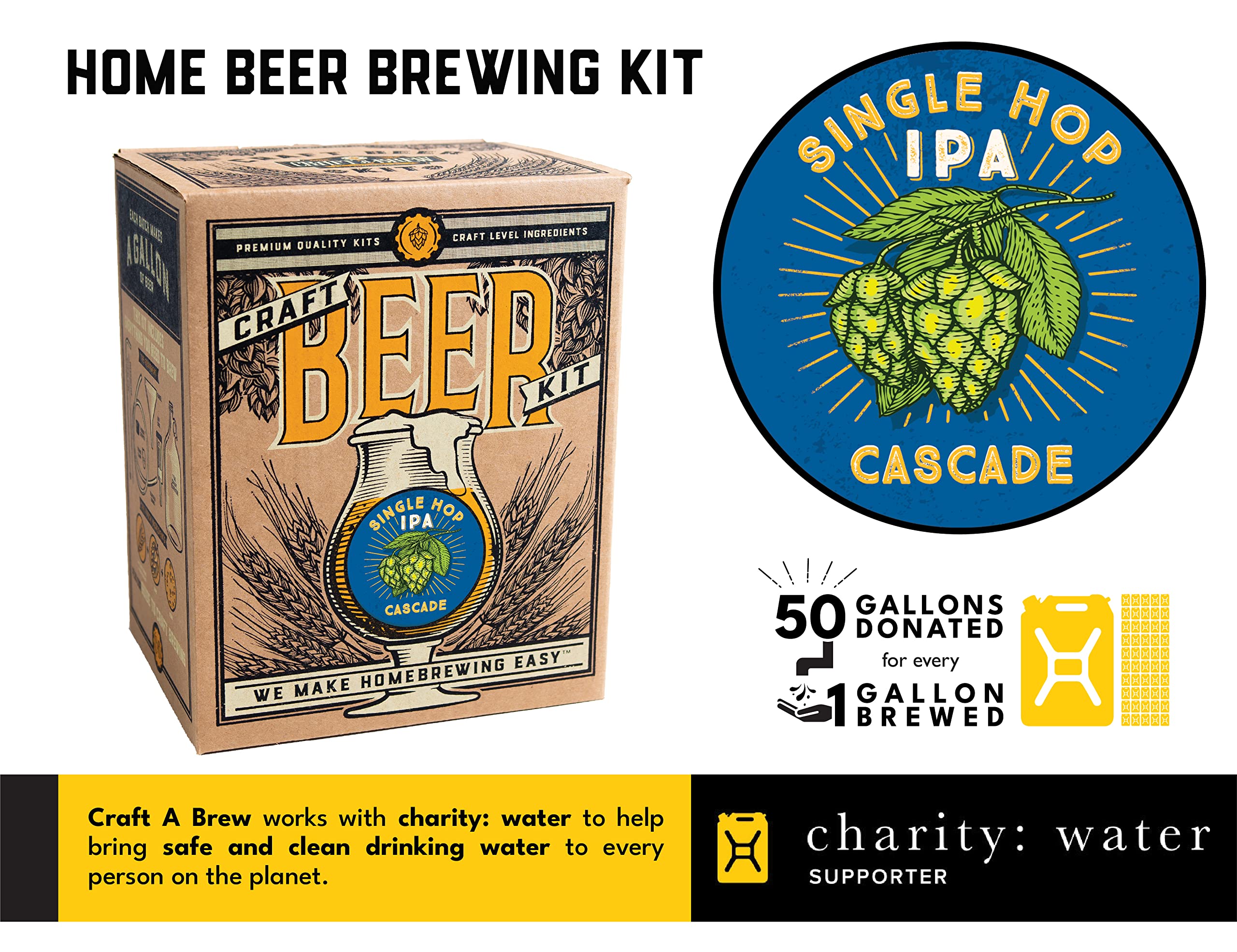 Craft A Brew 1-gallon brewing jar for compact, quick-batch beer making