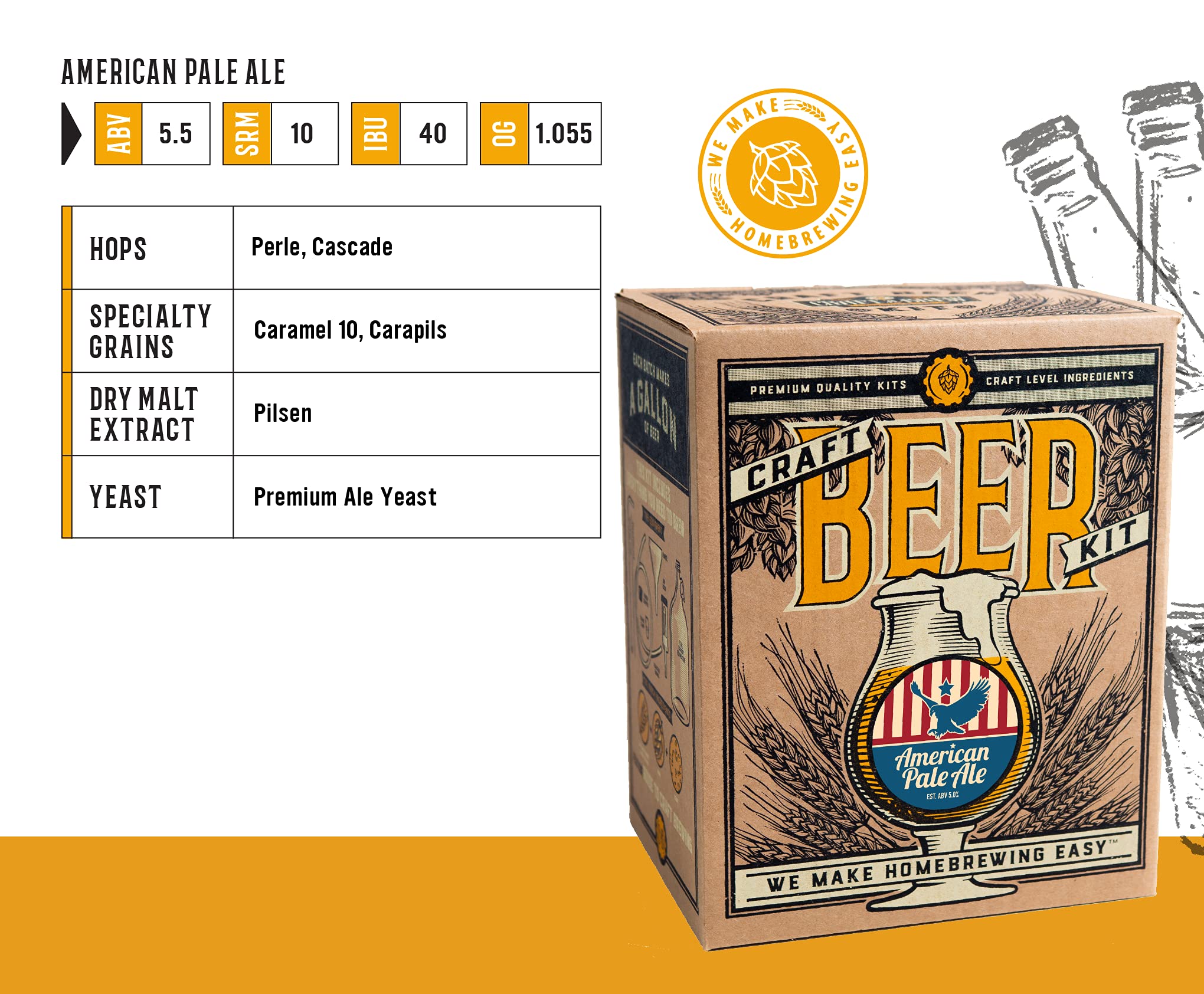 Craft A Brew American Pale Ale kit rubber stopper ensures secure fermentation seals.