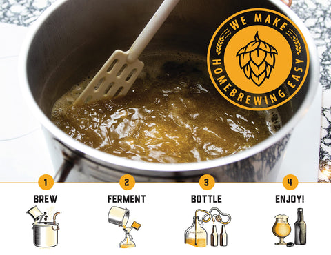 Craft A Brew American Pale Ale kit transfer tubing allows controlled flow.