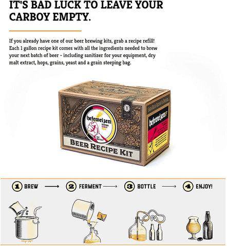 Craft A Brew Hefeweizen grain steeping bag aids efficient extraction.