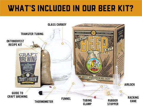 Craft A Brew ingredient pack highlighting malts and hops for flavorful beer