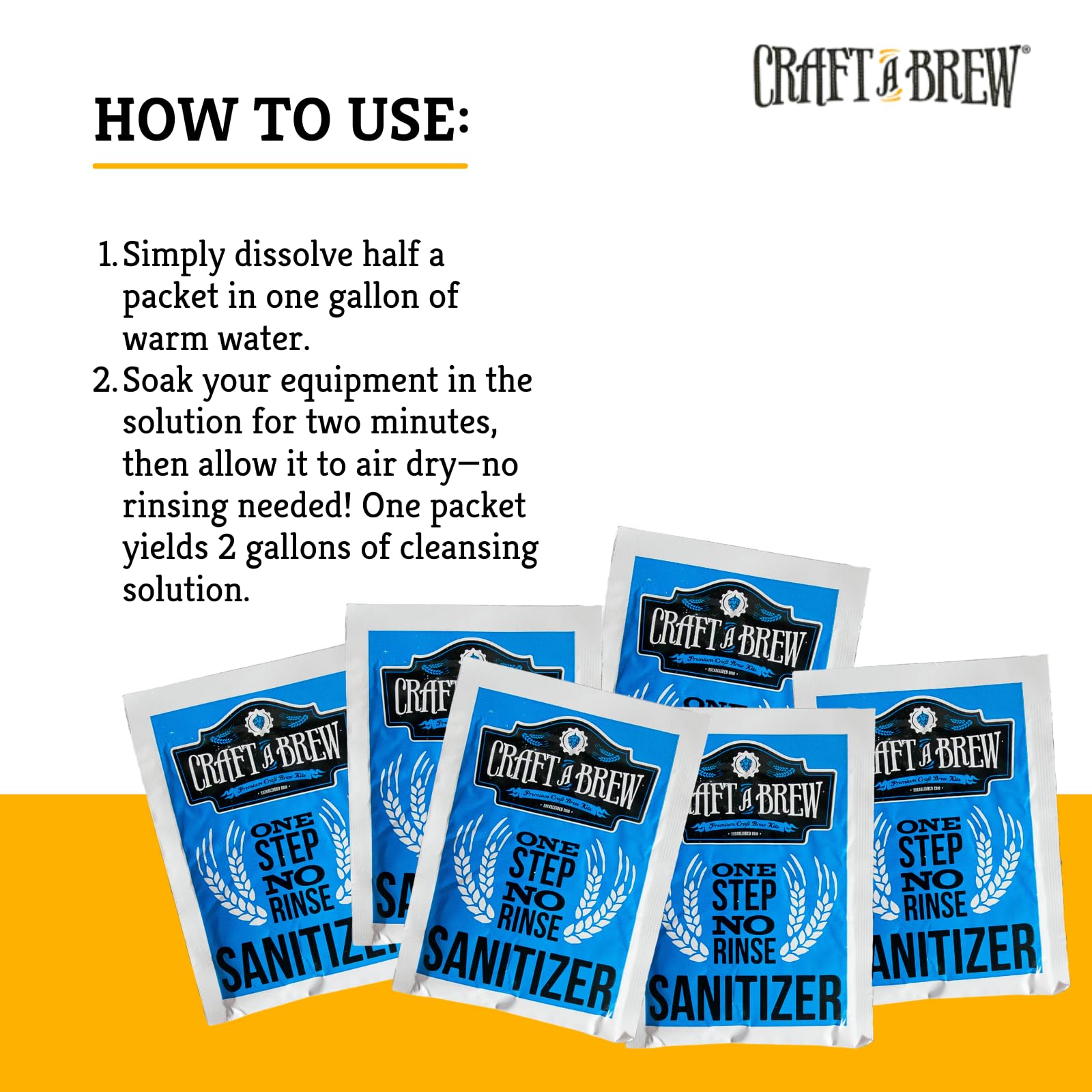 Craft A Brew pack of 6 for convenient cleanup.