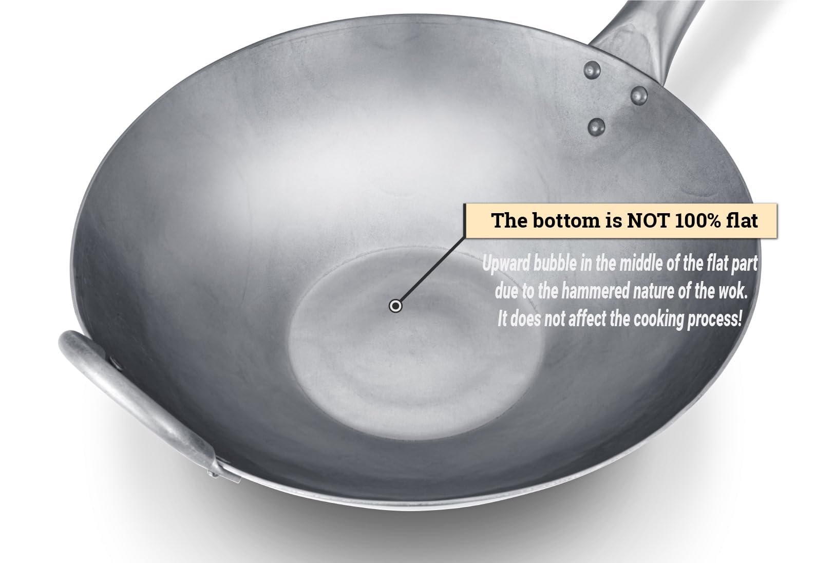 Craft Wok induction-ready flat-bottom 12in for electric and gas stoves.
