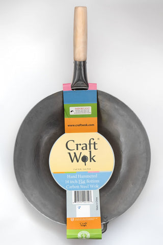 Craft Wok flat-bottom design works on induction stoves.