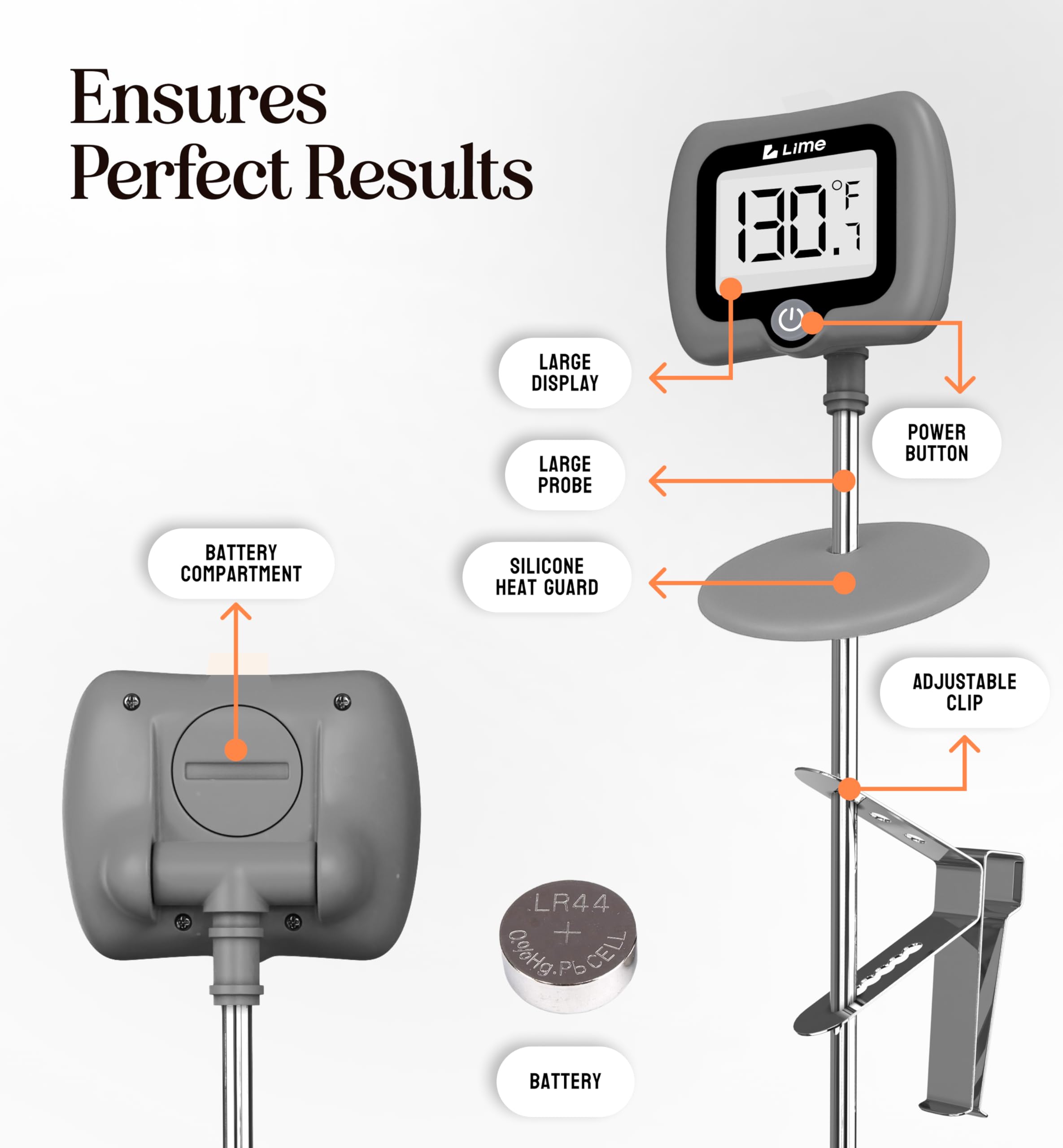 Craft911 NSF certified thermometer ensuring quality and safety in the kitchen