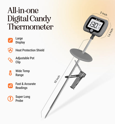 Craft911 ten-inch probe in stainless steel for precise readings