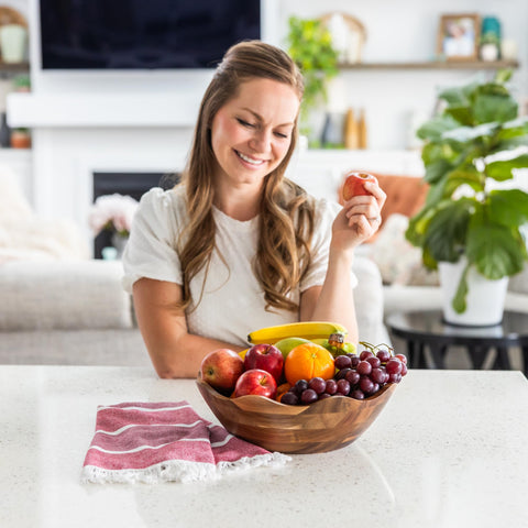 Crafted Finesse food-grade finish keeps surface safe to touch.