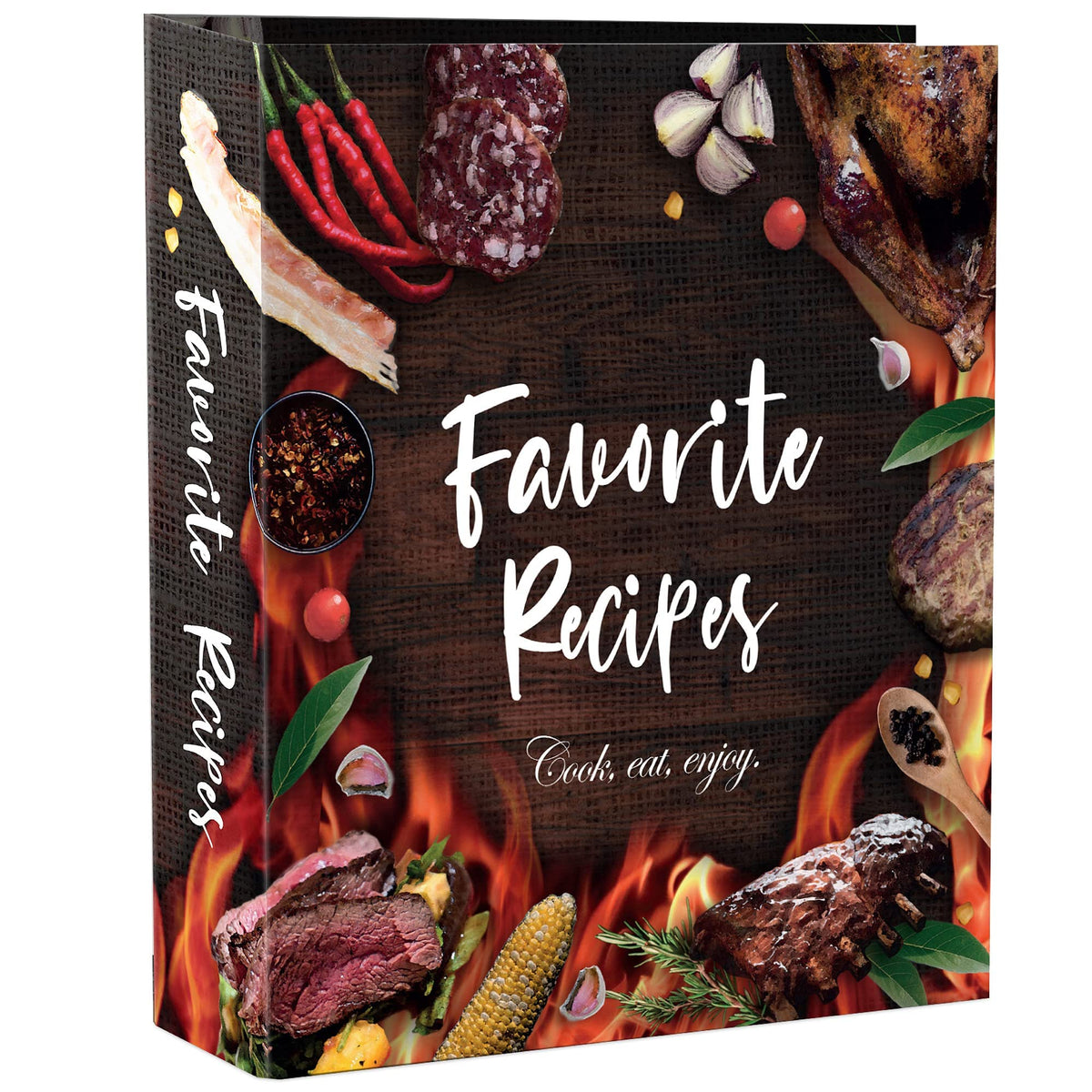 CraftSaints recipe binder cover: durable laminated exterior for long-term kitchen organization