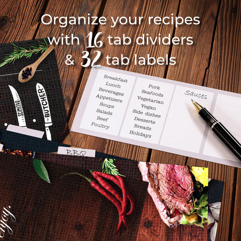 CraftSaints recipe binder sleeves: full-page protectors guard against spills and yellowing