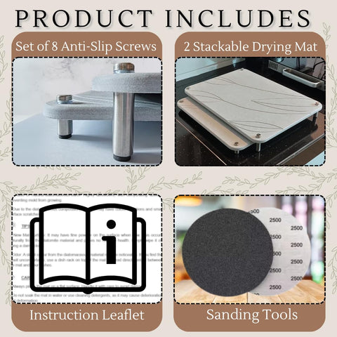 Crafty Witty eco-friendly gift-ready stone drying mat for housewarmings