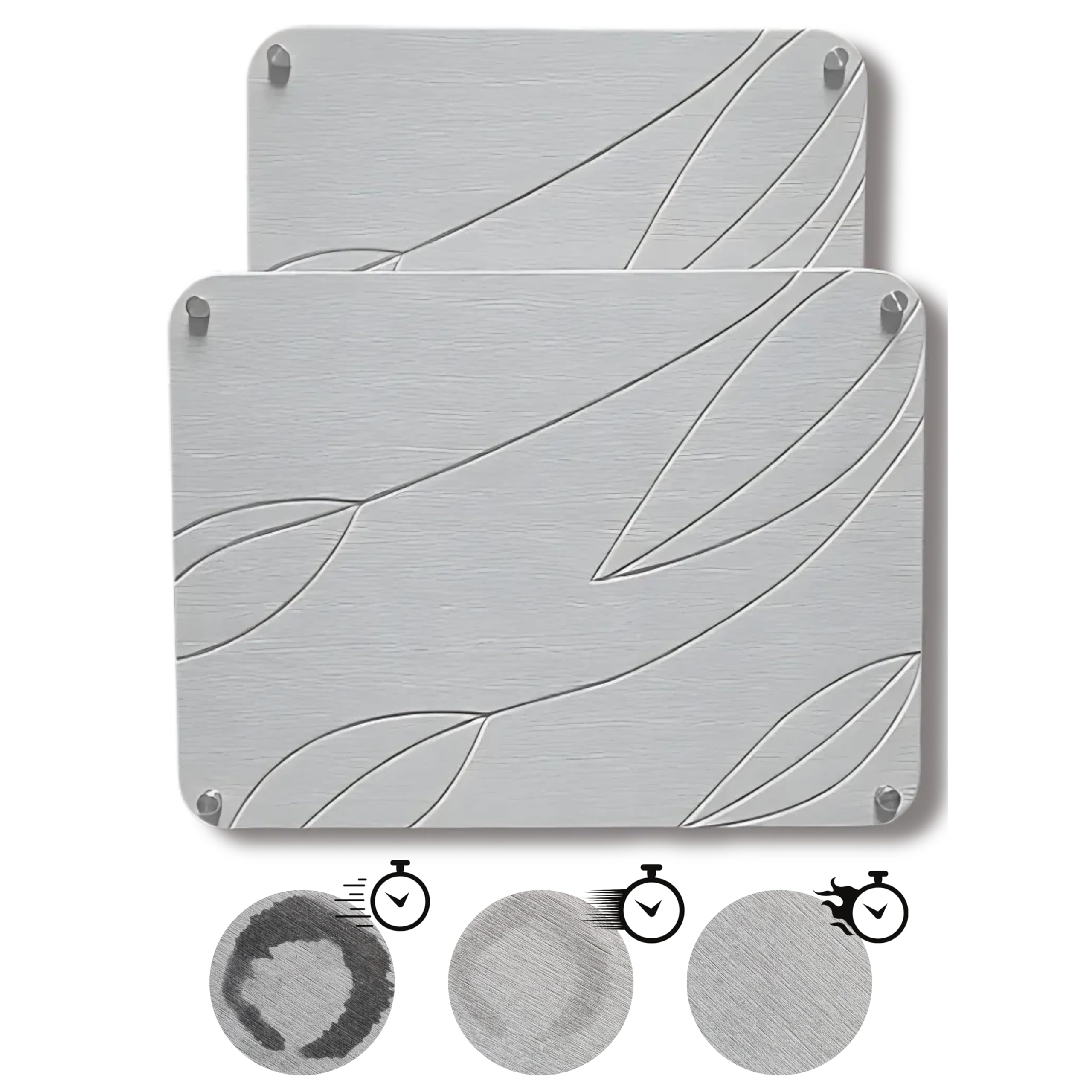 Crafty Witty Nesting Stone Drying Mat stackable on a kitchen counter for space saving