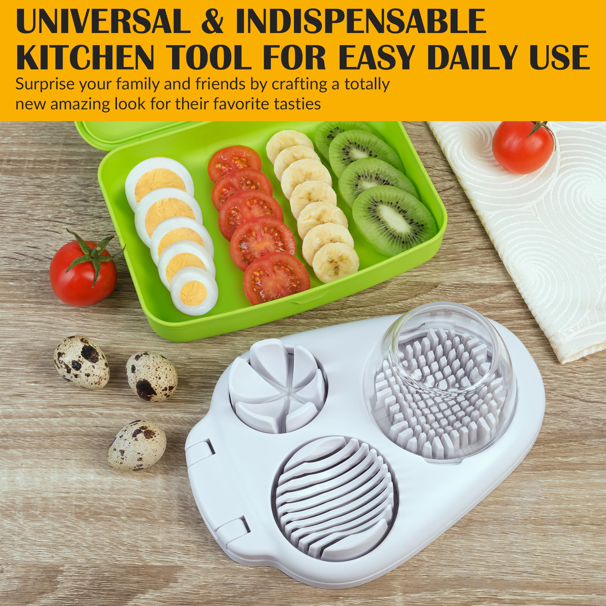 CraftyCrocodile egg slicer is dishwasher-safe for quick cleanup.