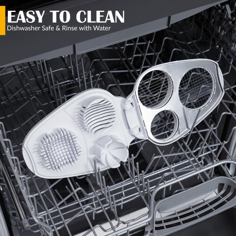 CraftyCrocodile egg slicer white finish complements modern kitchens.