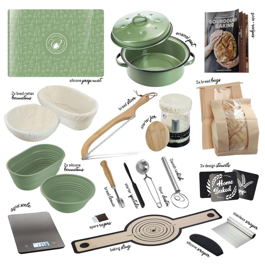 CraftZee banneton baskets for airy crumb and artisan patterns