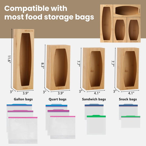 CRAKTH four-box split design adapts to different drawer sizes.
