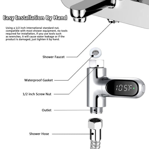 Crayfomo versatile use for bathroom and kitchen tasks with the thermometer