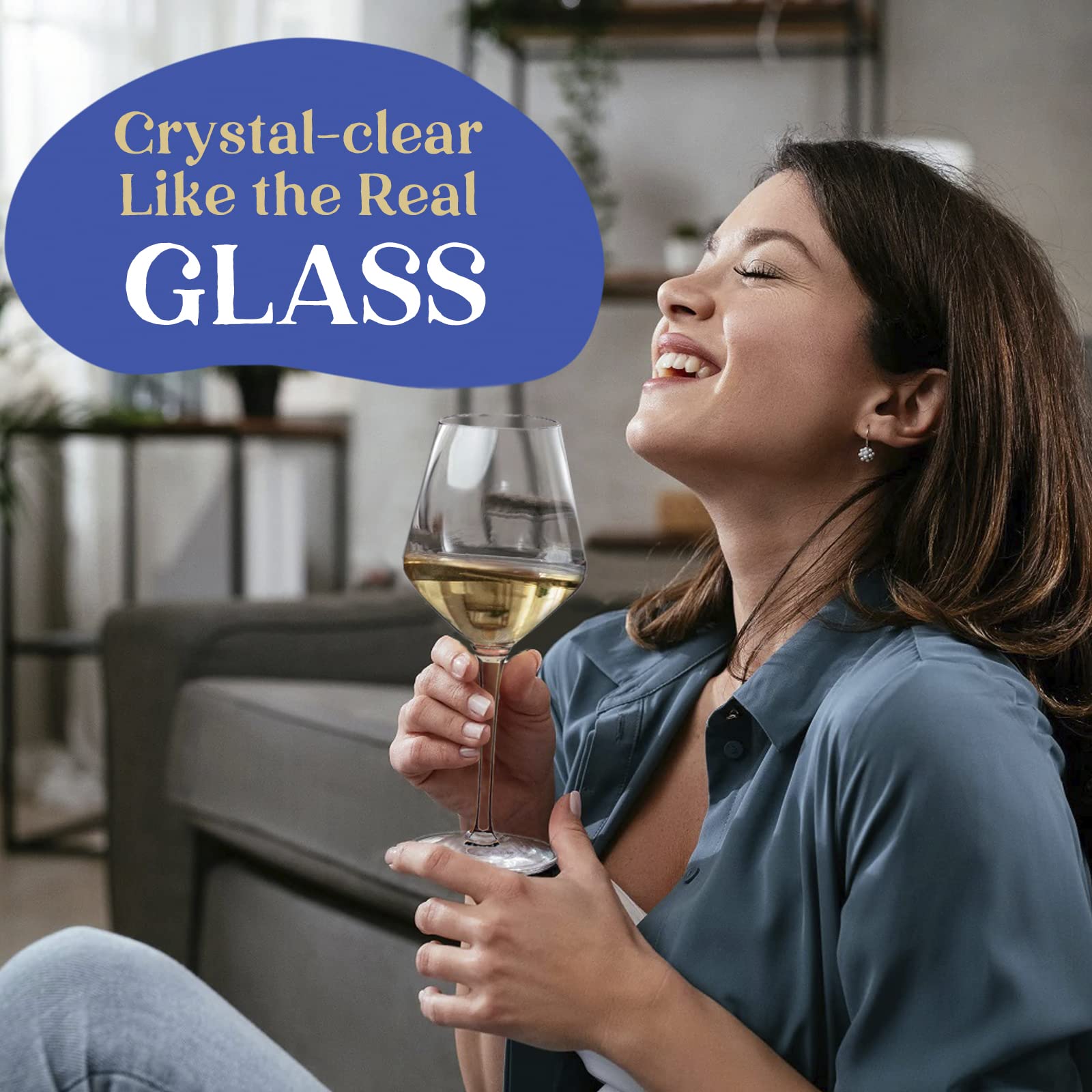 Crayline portable, travel-friendly wine glasses for camping and picnics.