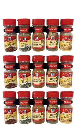 Crazy Chef rv kitchen setup with compact spice storage while traveling