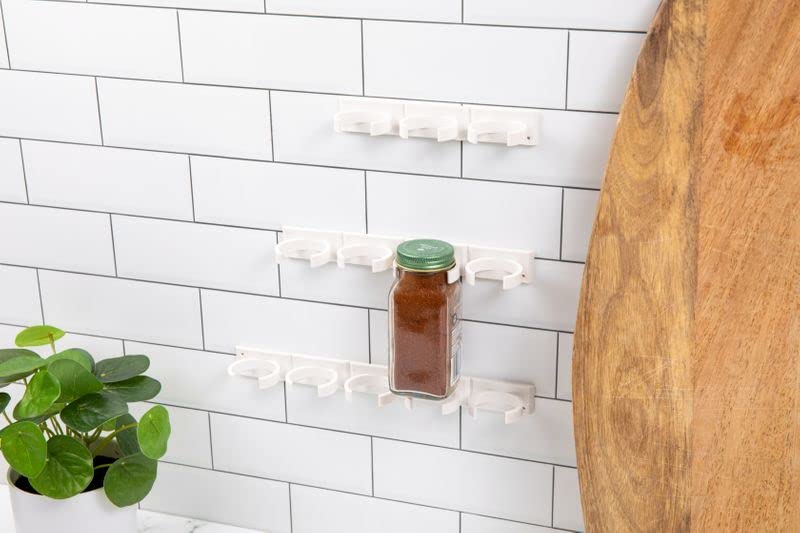 Crazy Chef Spice Clips can be trimmed to fit slim spaces.